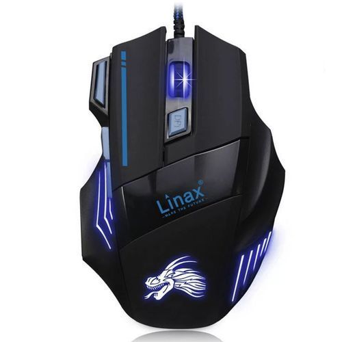 linax Souris Game GM-212, Gaming Mouse RGB Runing Led Light, E-Sport Game DPI Shifting