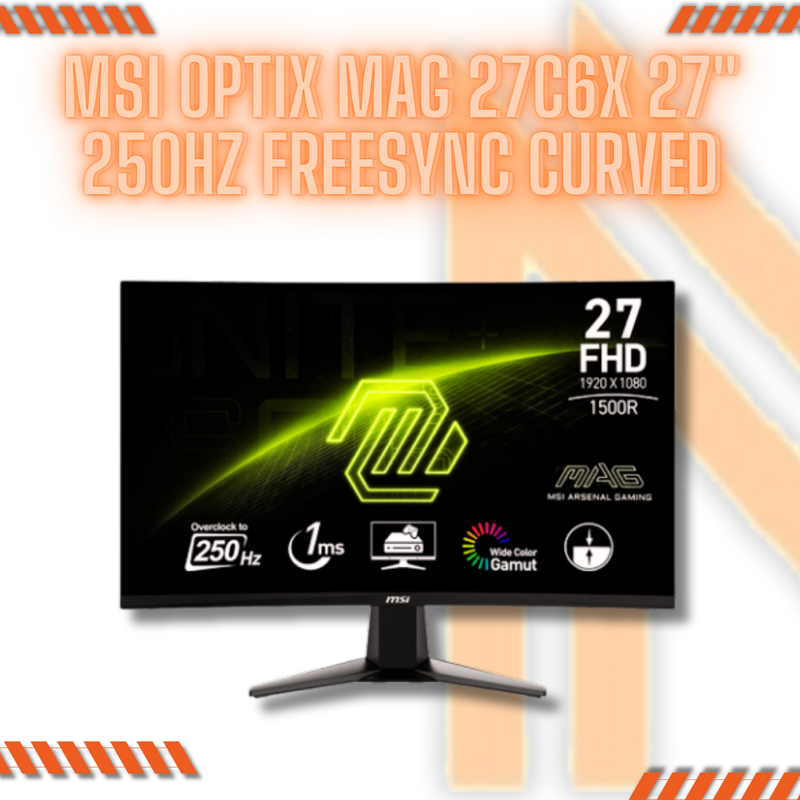MSI Optix MAG 27C6X 27" 250Hz Freesync Curved