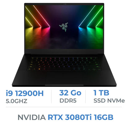 Razer Blade 15 RZ09-0421PFF3 i9-12900H/32GB/1TB SSD/RTX3080 Ti 16GB/ 15.6” (SANS EMBALLAGE)